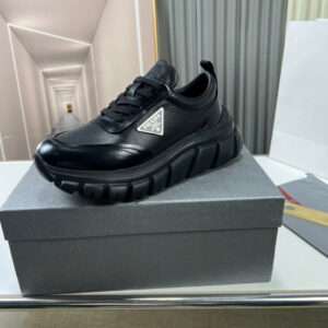 Prada Re-Nylon And Brushed Leather Sneakers