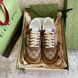 Gucci Khaki Brown Shoes