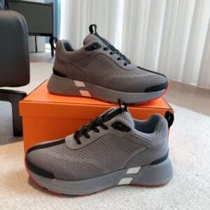 Hermes Bouncing Sneakers In Gray Color