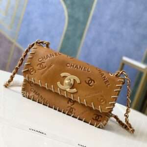 Chanel Vintage Resin Leather Chain Bag