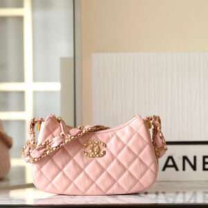 Chanel 23k Hobo Bag Pink