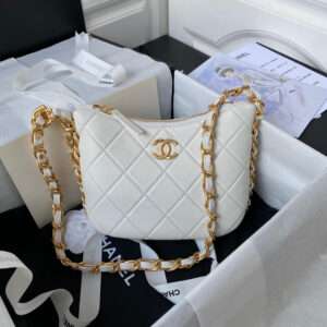 Chanel Hobo Bag White AS4443